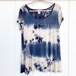 ❌SALE❌ SAY WHAT? Blue Indigo Tie Dye Top XL